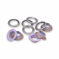 Prym 542548, Fermeture à oeillet, Laiton, Argent, 1,1 cm, 20 pièce(s), Boîte