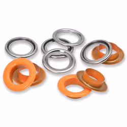Prym 542566, Œillet, Métal, Plastique, Argent, 1,4 cm, 20 pièce(s), Boîte