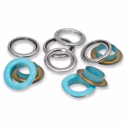 Prym 542567, Fermeture à oeillet, Laiton, Argent, 1,4 cm, 20 pièce(s), Boîte