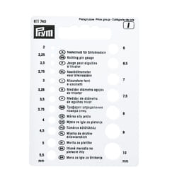 Prym 611740 jauge et règle de tricot