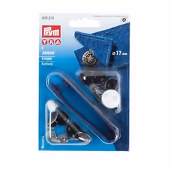 Prym Boutons jean à river sans couture, American Star, 17mm, vieil argent