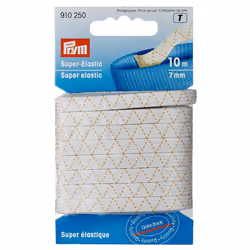 Prym 910250 élastique de couture Blanc 10 m 1 pièce(s)