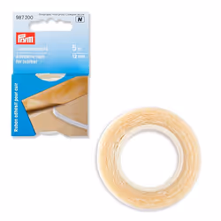 Prym Ruban adhésif pour cuir, Transparent, Monochromatique, Tissu, 5 m, 12 mm, 1 pièce(s)