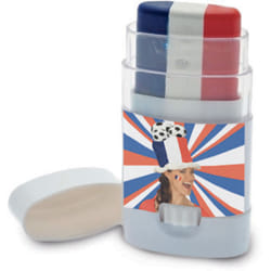Rubie's Stick 3 Bâtons Fan Bleu/Blanc/Rouge