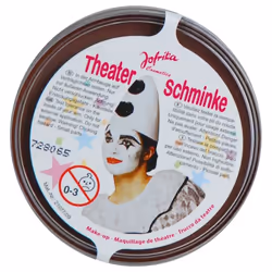 Max Bersinger 837-09-013, Kit de maquillage de théâtre pour enfants, Marron