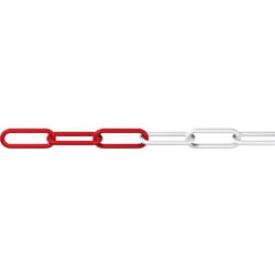 Dörner+helmer - 138103 Chaîne de signalisation rouge, blanc 25 m