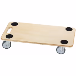 dörner+helmer chariot à roulettes STABIL-SOFT 290698 4 roulettes d'équipement avec roues en caoutchouc (75 mm) Capacité de ch ...