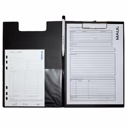 MAUL 2339590 bloc-notes A4 Carton, Plastique Noir