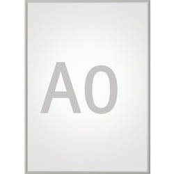 Cadre pliant standard, argent, pour format A0 - Maul