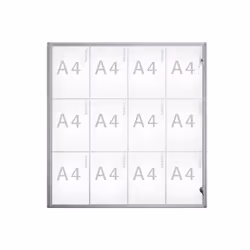 MAUL MAULextraslim, Aluminium, Verre, Plastique, Aluminium, 963 x 931 x 27 mm, 12 x A4