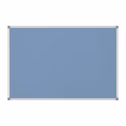 MAUL 6443834, Tableau d’affichage fixe, Bleu clair, Textile, 900 x 600 mm, Aluminium, Argent