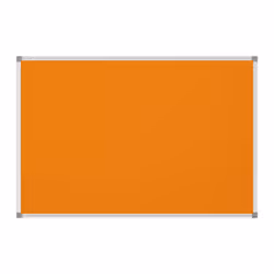 MAUL 6444243, Tableau d’affichage fixe, Orange, Textile, 900 x 1200 mm, Aluminium, Aluminium