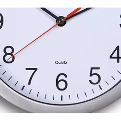 MAUL 9052695 wall/table clock Quartz clock Cercle Argent, Blanc