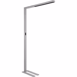 Lampe à diodes LED MAULsirius colour vario sensor, avec pied, intensité lumineuse variable, aluminium RAL 9006. Produit livré ...