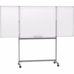 Tableau pliant mobile MAULstandard, magnétique, l x h tableau 1200 x 1000 mm. Produit livré = en partie démonté. Surface = pe ...