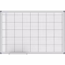 Tableau planning, planning universel, largeur 900 mm. Produit livré = monté. Largeur = 900 mm. Hauteur = 600 mm. Propriété =  ...