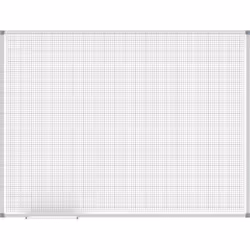 Tableau quadrillé MAULstandard, blanc, quadrillage 10 x 10 / 50 x 50 mm, l x h 1200 x 900 mm. Produit livré = monté. Largeur  ...