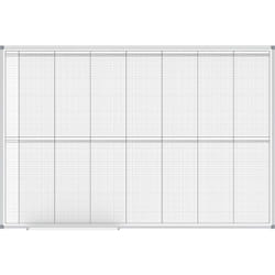 Maul - Tableau planning, planning annuel, 2 x 6 mois, largeur