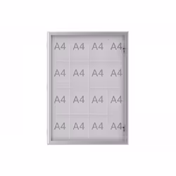 MAUL Excite, 868 x 1216 mm, Portrait, Verre, Acier, Aluminium, 1 portes(s), 956 mm