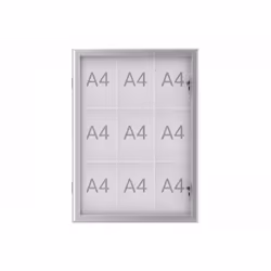 MAUL Excite, 651 x 912 mm, Portrait, Acier, Verre, Aluminium, 1 portes(s), 739 mm