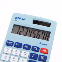 MAUL M 8 calculatrice Poche Calculatrice à écran Bleu, Blanc