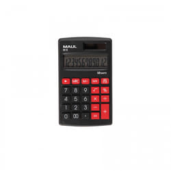 MAUL M 12 calculatrice Poche Calculatrice à écran Noir, Rouge