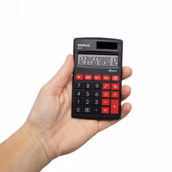 MAUL M 12 calculatrice Poche Calculatrice à écran Noir, Rouge