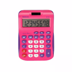 MAUL MJ 550, Poche, Calculatrice à écran, 8 chiffres, 1 lignes, Batterie, Rose