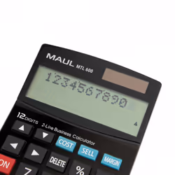 MAUL MTL 600 calculatrice Bureau Calculatrice à écran Noir
