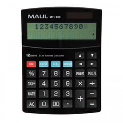MAUL MTL 800 calculatrice Bureau Calculatrice à écran Noir