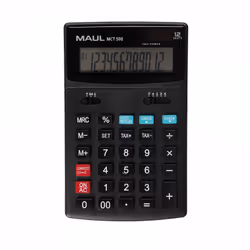 MAUL MCT 500, Poche, Calculatrice à écran, 12 chiffres, 1 lignes, Batterie, Noir
