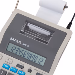 MAUL MPP 32 calculatrice Bureau Calculatrice imprimante Gris, Blanc