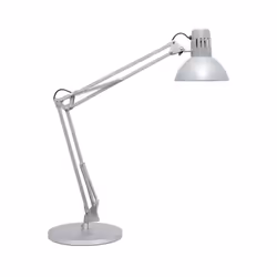 MAULstudy Lampe de bureau - pied - argenté - sans ampoule - 1 pièce - 69.5 x 23 x 49 cm - MAUL
