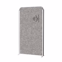 MAUL 9701095, Plaque de diviseur, Gris, 1000 x 1820 mm, Feutrine, Aluminium, Gris