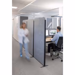 MAUL 9701195 cloison pour espace de travail Plaque de diviseur 1000 x 1820 mm Gris - Vue supplémentaire 6