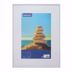 MAUL 1935802, Cadre pour une seule photo, Panneaux MDF, Plastique, Polycarbonate (PC), Blanc, Mur, 30 x 40 cm, Rectangulaire