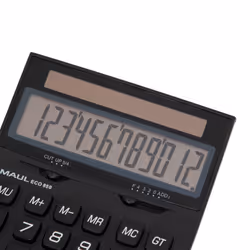 MAUL ECO 850 calculatrice Poche Calculatrice basique Noir