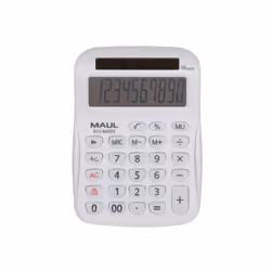 MAUL ECO MJ555, Bureau, Calculatrice basique, 10 chiffres, 1 lignes, Solaire, Blanc