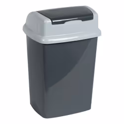 MAUL 9521087 poubelle 10 L Rectangulaire Plastique, Polypropylène (PP) Gris foncé, Blanc - Vue supplémentaire 6