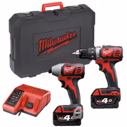 Kit de bloc d'alimentation Milwaukee M18 BPP2C-402C 18V 4Ah est un ensemble composé de deux outils électriques parfaitement a ...