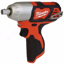 Clé à chocs Milwaukee M12 BIW12-0 12V compact mesurant seulement 171 mm de longueur, idéal pour travailler dans des espaces r ...
