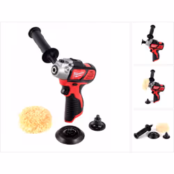 Contenu du paquet: - 1x Milwaukee M12 BPS-0 Ponceuse-polisseuse sans fil - 1x Poignée supplémentaire - 1x Disque de polissage ...