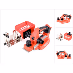 Contenu du paquet: - 1x Milwaukee M18 BP - 0 18 V Rabot sans fil - 1x Sac à poussière Milwaukee - 1x Butée parallèle et l'ang ...