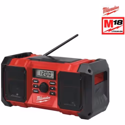 Radio de chantier - MILWAUKEE - M18 JSR-0 - AM/FM - USB 2.1 - Double enceinte