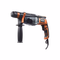 Présentation : Un perforateur burineur électrique AEG - KH 28 Super XE - SDSPLUS - 1010W - 2.8 Joules avec réducteur de frapp ...