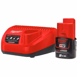 Description générale Le pack batterie et chargeur Milwaukee M12 NRG-201 est un ensemble performant conçu pour alimenter vos o ...