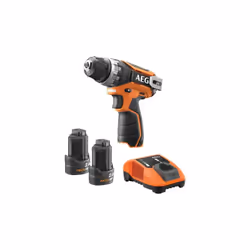 Description générale Perceuse-visseuse AEG 12V Li-ion - Modèle BS12C2-202C. Cet outil compact et léger mesure seulement 168 m ...
