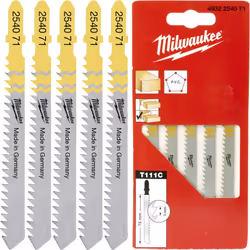 Lames de scie sauteuse pour bois et plastique Milwaukee 75/3 mm 5 pcs. Produit original d'une entreprise réputée Milwaukee ® ...
