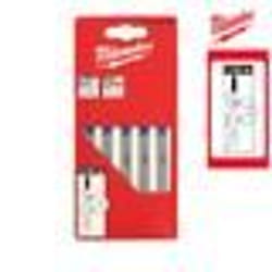 Pack de 5 lames scie sauteuse MILWAUKEE métal 75 mm denture de 12 mm