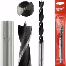 Foret à bois Milwaukee 10 mm 1 pièce. Produit original de la célèbre société Milwaukee ® diamètres : ø 10 mm Longueur de trav ...